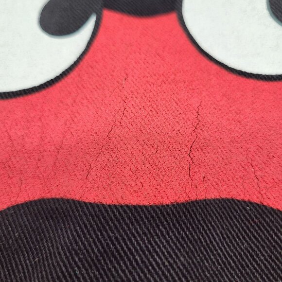 Lauren Moshi Beverly Hills Canvas Tote Bag Lips Eyes Red Black - Picture 3 of 14